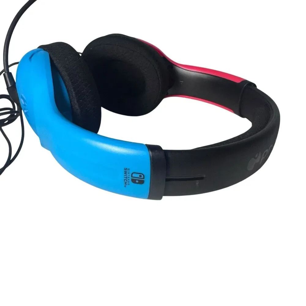 PDP Airlite Wired Headset For Nintendo Switch Red Blue Fast Shipping